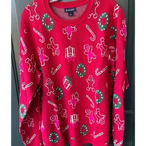 NWT Studio Park x Alberti Popaj Men’s Holiday Kitsch Gingerbread Sweater L QVC